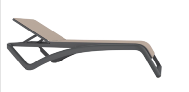 BAIN DE SOLEIL SKY STRUCTURE ANTHRACITE TOILE ANTHRACITE Made in EU