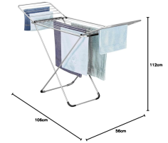 ETENDOIR ALUMINIUM A AILETTE  ""PARIS""  --- INOXIDABLE ---