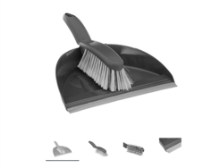 PELLE + BALAYETTE AVEC GOMME ***QS*** GRIS