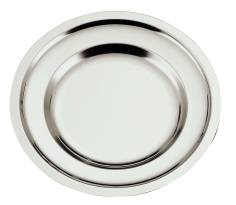 PLAT ROND  ACIER INOX  UNIE " COUZON" 30 CM