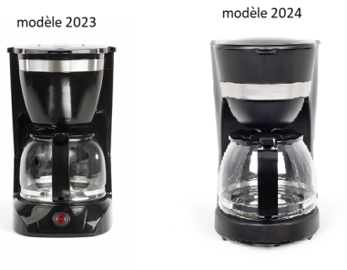 CAFETIERE ELECTRIQUE NOIRE ""D163N - D200N"" 10/12 TASSES -  750/800 W