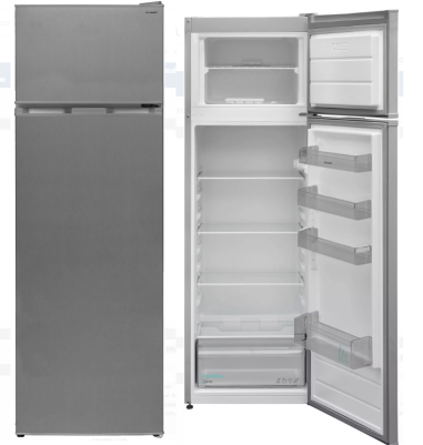 REFRIGERATEUR CONGEL.SILVER SHARP H160 CM -243L 201L+42L SJFTB03ITXLD