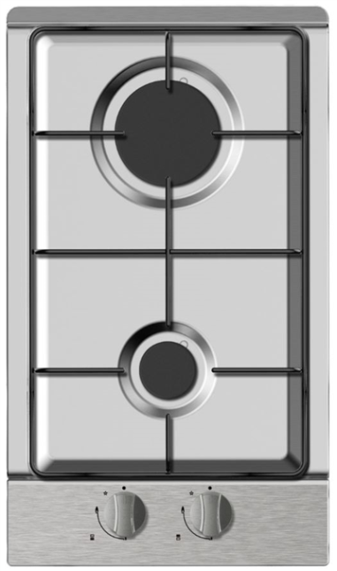 PLAQUE  GAZ  2 FEUX INOX   ENCASTRABLES "CAND / AMIC" ***ARRET USINE***