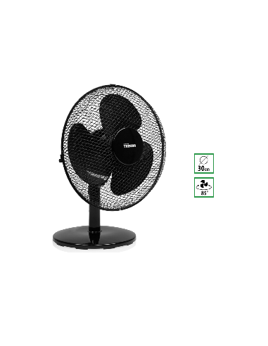 VENTILATEUR DE TABLE 30 CM NOIR