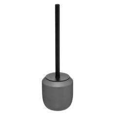 BALAYETTE  WC NOIRE AVEC COUVERCLE + SUPPORT ANTHRACITE  TRIO