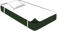 KIT ECO  LIT EN 80/90 X 190 ( 1 taie 60 x 60 + 1protec plateau)  IRIS