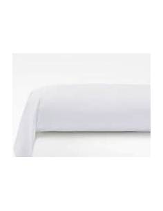 TAIE TRAVERSIN BLANC  LIT 160 CM  OURLETS 4CM 85CM/220CM
