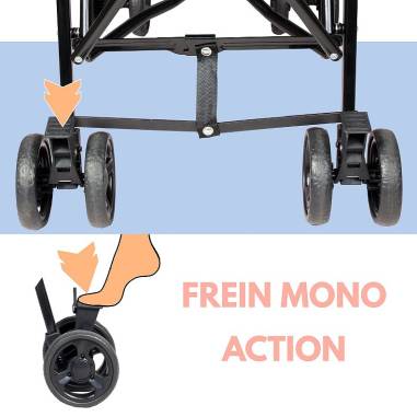 POUSSETTE CANNE FIXE AVEC CANOPY POUR ENFANT