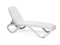 Bain de Soleil Omega – Structure Blanche – Toile Trama Blanche – Nardi – Made in EU