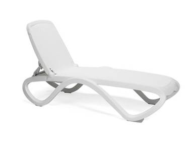 Bain de Soleil Omega – Structure Blanche – Toile Trama Blanche – Nardi – Made in EU