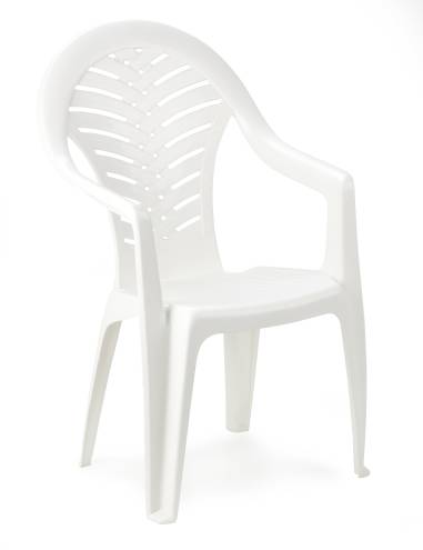 FAUTEUIL EMPILABLE OCEAN  BLANC  Made in EU