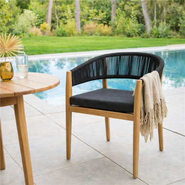 FAUTEUIL REPAS TEVIO ANTHRACITE