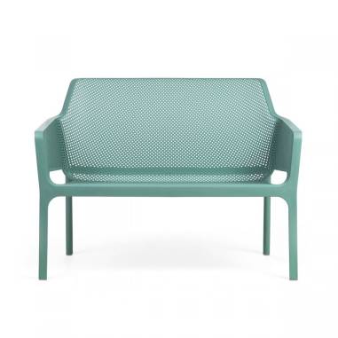 CANAPE BENCH NET  - BLEU SALICE   SALON NET NARDI Made in EU
