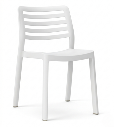 CHAISE WIND  BLANC  - IN / OUT - EMPILABLE Made in EU
