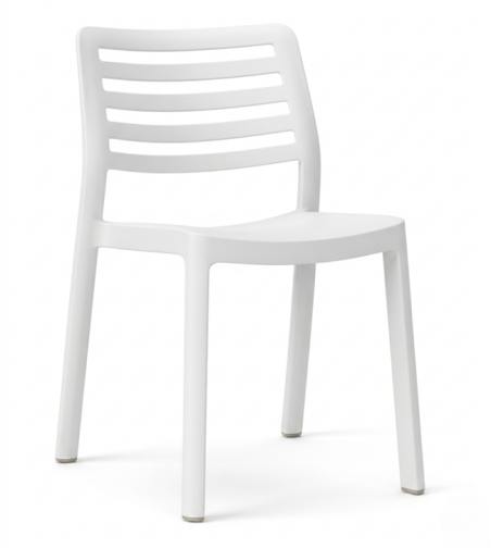 CHAISE WIND  BLANC  - IN / OUT - EMPILABLE Made in EU
