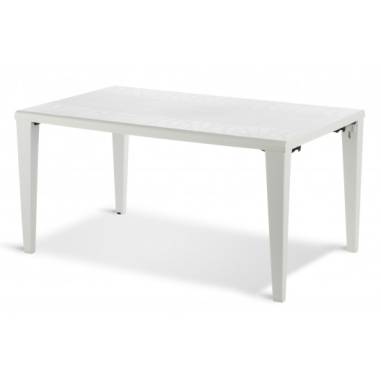 TABLE ALPHA  BLANC GLACIER 150 X 90CM  GROSFILLEX FRANCE  **ARRET USINE**