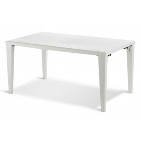 TABLE ALPHA  BLANC GLACIER 150 X 90CM  GROSFILLEX FRANCE  **ARRET USINE**