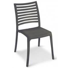 CHAISE SUNDAY   ANTHRACITE  GROSFILLEX FRANCE