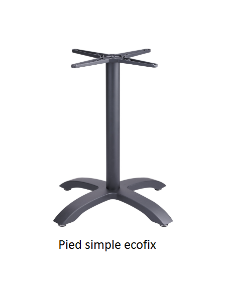 PIED ECOFIX SIMPLE NOIR -  NON RABATABLE - GROSFILLEX FRANCE