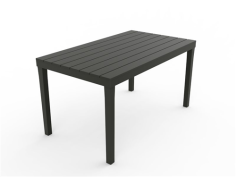TABLE SUMATRA   138 X 80 CM ANTRACITE  - Made in EU
