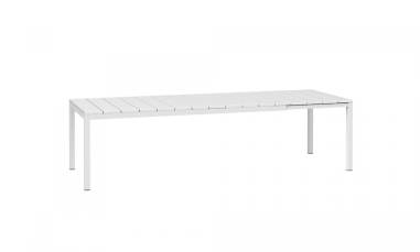 TABLE RIO 210 /280  X 100 CM NARDI BLANC  Made in EU