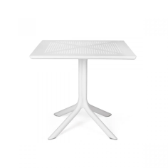 TABLE CLIP 80 X 80CM COULEUR BLANC - NARDI  Made in EU