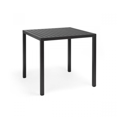 TABLE CUBE 80 /80 CM - ANTHRACITE - NARDI  Made in EU