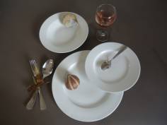 SALADIER  BLANC PORC .FELIX 23CM