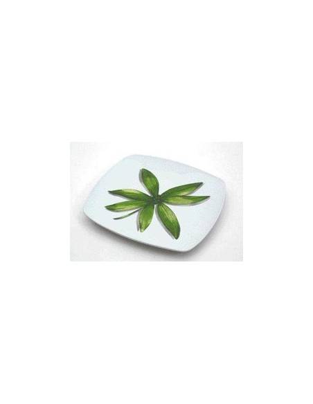 ASSIETTE PLATE  CARRE BAMBOO   26 CM