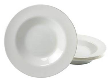 ASSIETTE PASTA 30 CM  PORCELAINE BLANCHE