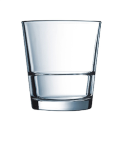 VERRE**STACK UP **  26CL - FB - ARCOROC FRANCE  EMPILABLE TREMPE