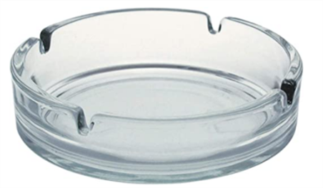 CENDRIER VERRE  IRIS Ø 10.5 CM