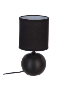 LAMPE DE CHEVET BOULE  25CM - NOIR
