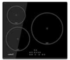 PLAQUE INDUCTION 3 FEUX NOIR CATA ENCASTRABLES