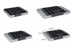 RANGE COUVERTS ***EXTENSIBLE*** GRIS