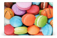 PLANCHE A DECOUPER EN VERRE 40 X 30 CM MACARON