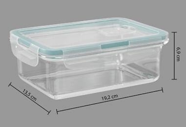 BOITE HERMETIQUE EN VERRE 0.8 LITRES