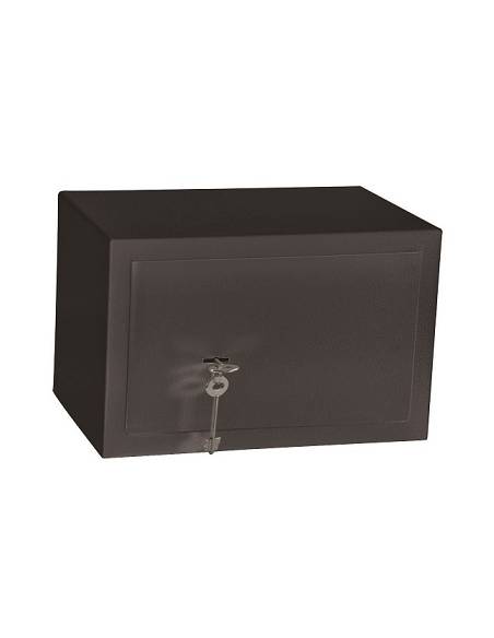 COFFRE FORT  A CLE  - L 31 cm   H 20 cm - P 20 cm -    NOIR SK20 ***PROMOTION***