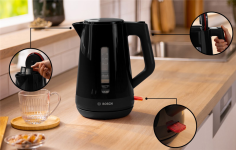 BOUILLOIRE ELECTRIQUE  BOSCH **MYMOMENT** NOIRE  TWK7603 / TWK1M123