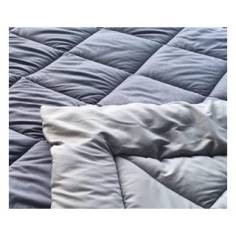 COUETTE  MICROFIBRE SOFT 240 X 260 CM GRIS FONCE 400 GR/M²