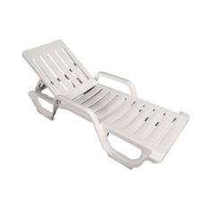 BAIN DE SOLEIL MALIBU BLANC DOSSIER REGLABLE Made in EU