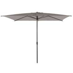 PARASOL ALU 2 X 3 M TAUPE A  MANIVELLE- 6 BALEINES 4.8POTEAU LOOMP - ***ESP***
