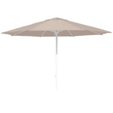 PARASOL Ø3M 886P30 - 3M BEIGE  BALEINE ACIER - MAT ALU - CONVA