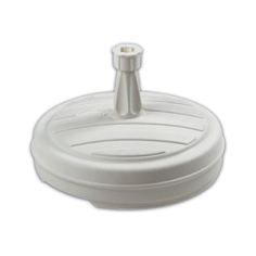 PIED DE PARASOL ROND PLASTIQUE BLANC 13L EDA FRANCE **RUPTURE**