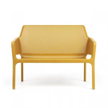 CANAPE BENCH NET - SENAPE- MOUTARDE  - SALON NET NARDI Made in EU