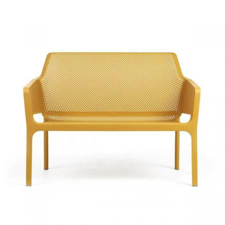 CANAPE BENCH NET - SENAPE- MOUTARDE  - SALON NET NARDI Made in EU