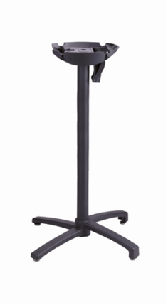 PIED ALU NOIR  -- HAUT  X ONE  RABATTABLE- GROSFILLEX FRANCE