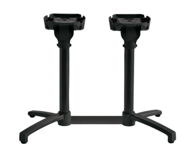 PIED ALU NOIR  DOUBLE X ONE  RABATTABLE- GROSFILLEX FRANCE