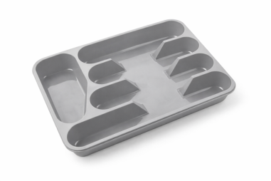 RANGE COUVERTS 5 CASES IRIS GRIS