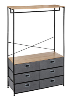 DRESSING PENDERIE AVEC 6 TIROIRS TISA 1ER PRIX - 193558